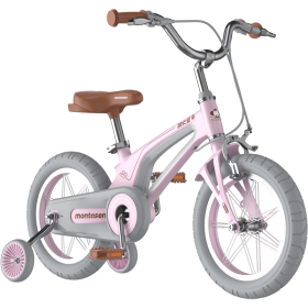 16" Kids Bike for Girls and Boys, Magnesium Alloy Frame with Auxiliary Wheel, Kids Single Speed Cruiser Bike.