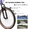 Ecarpat Mountain Bike 26 Inch Wheel, 21-Speed U-Brakes Twist Shifter, Carbon Steel Frame Youth Teenagers Mens Womens Trail Commuter City Snow Beach Mo
