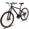 Ecarpat Mountain Bike 27.5 Inch Wheel, 21-Speed Disc Brakes Trigger Shifter, Carbon Steel Frame Mens Womens Trail Commuter City Snow Beach Mountain Bi